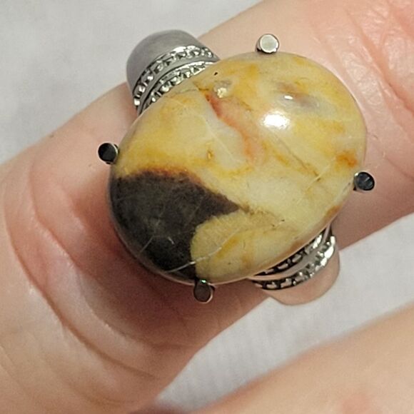 Venus Jasper Ring Size 5 - Picture 2 of 7